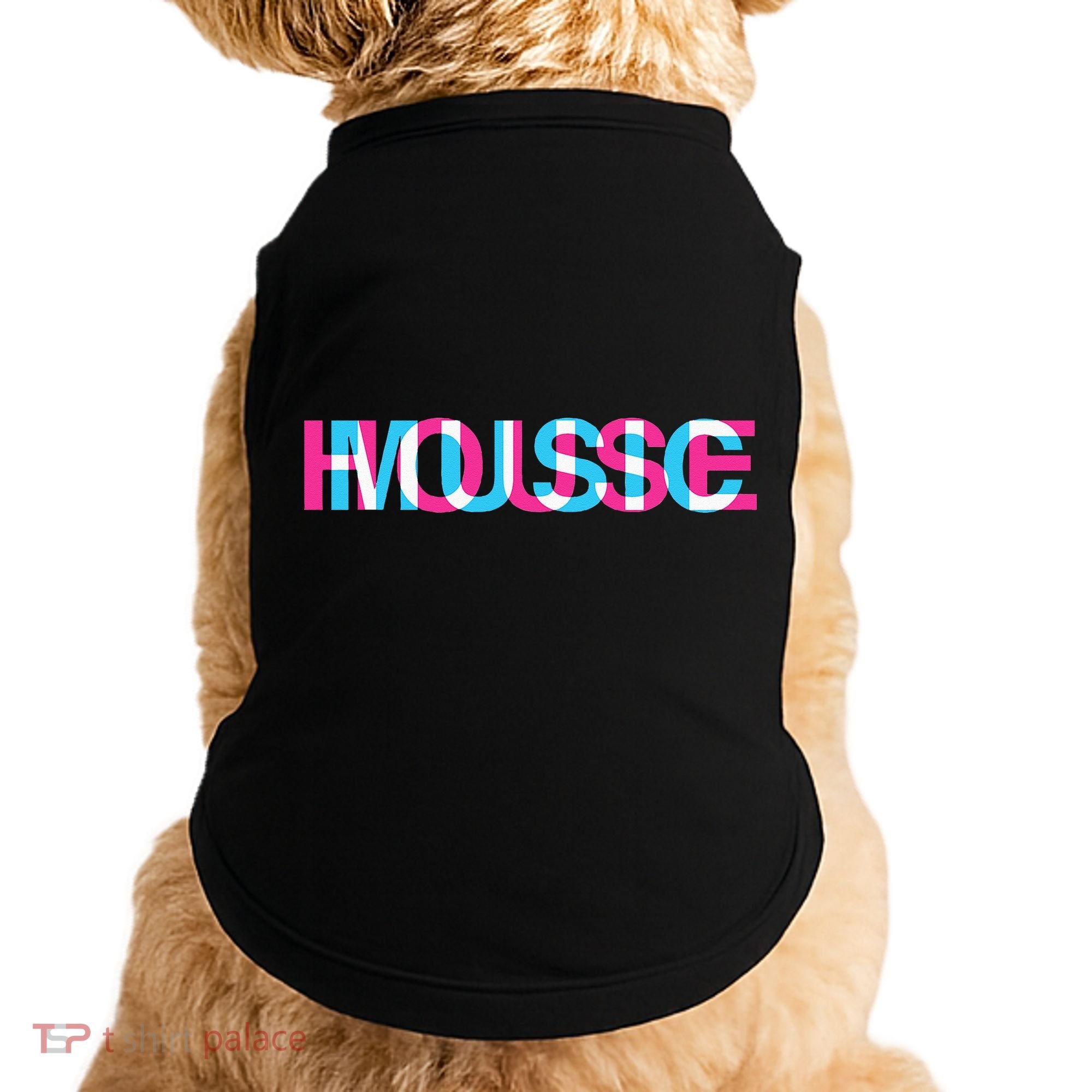 House Music Glitch Optical Illusion EDM Rave DJ Doggie Tank