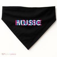 House Music Glitch Optical Illusion EDM Rave DJ USA-Made Doggie Bandana thumb 0
