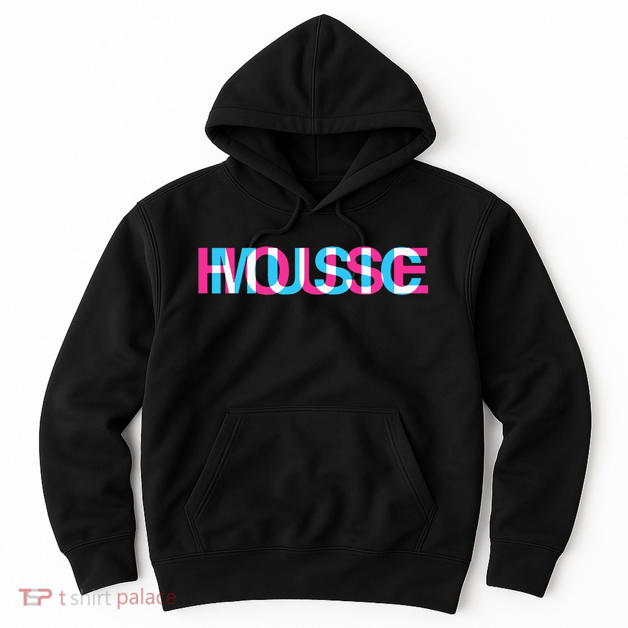 House Music Glitch Optical Illusion EDM Rave DJ Hoodie
