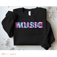 House Music Glitch Optical Illusion EDM Rave DJ Sweatshirt thumb 2