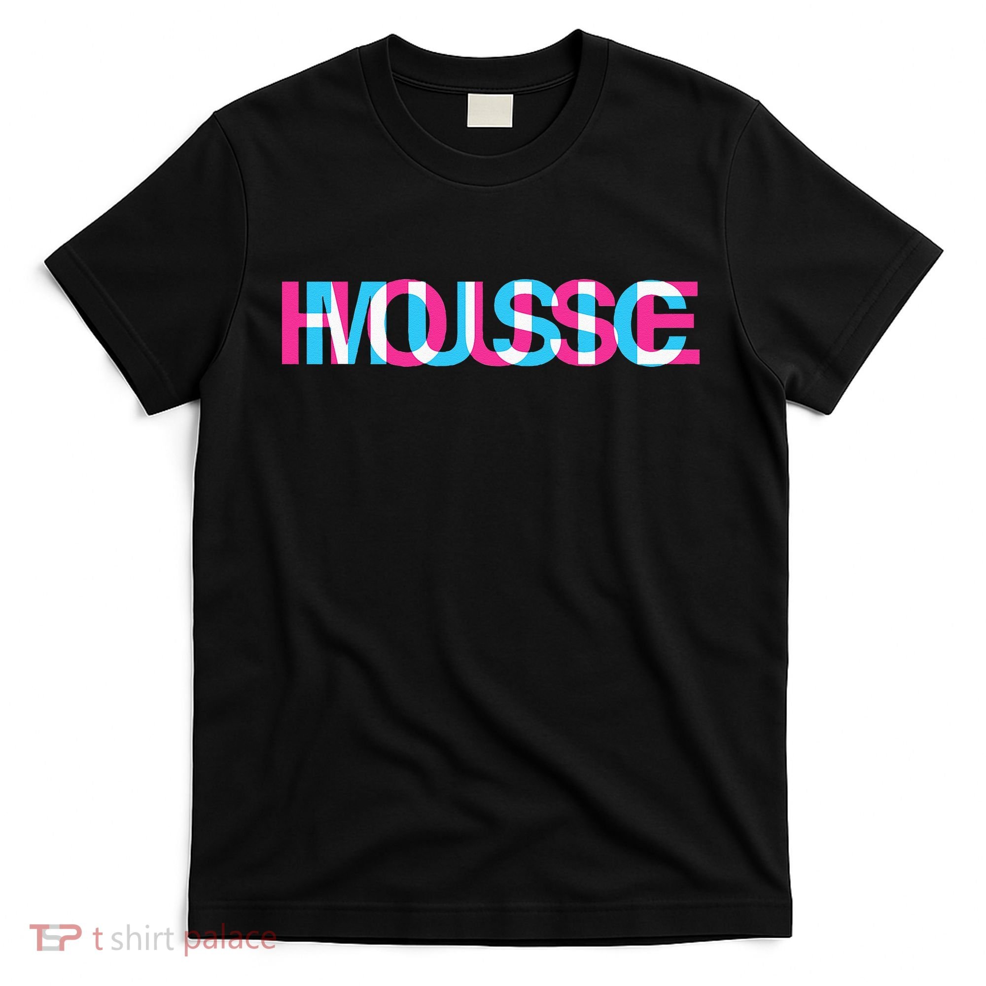 House Music Glitch Optical Illusion EDM Rave DJ T-Shirt