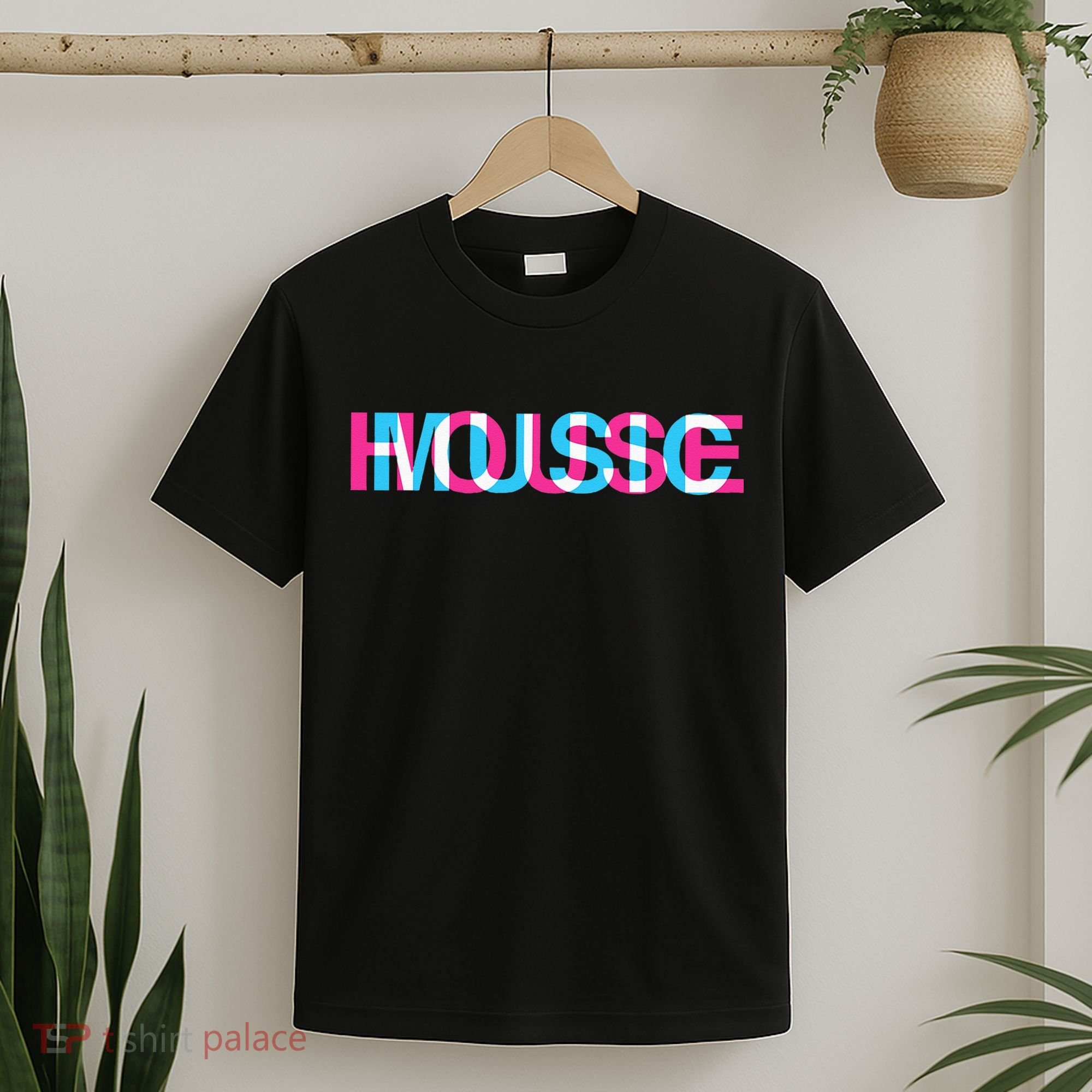 House Music Glitch Optical Illusion EDM Rave DJ T-Shirt