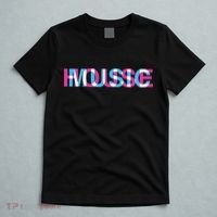 House Music Glitch Optical Illusion EDM Rave DJ T-Shirt thumb 5