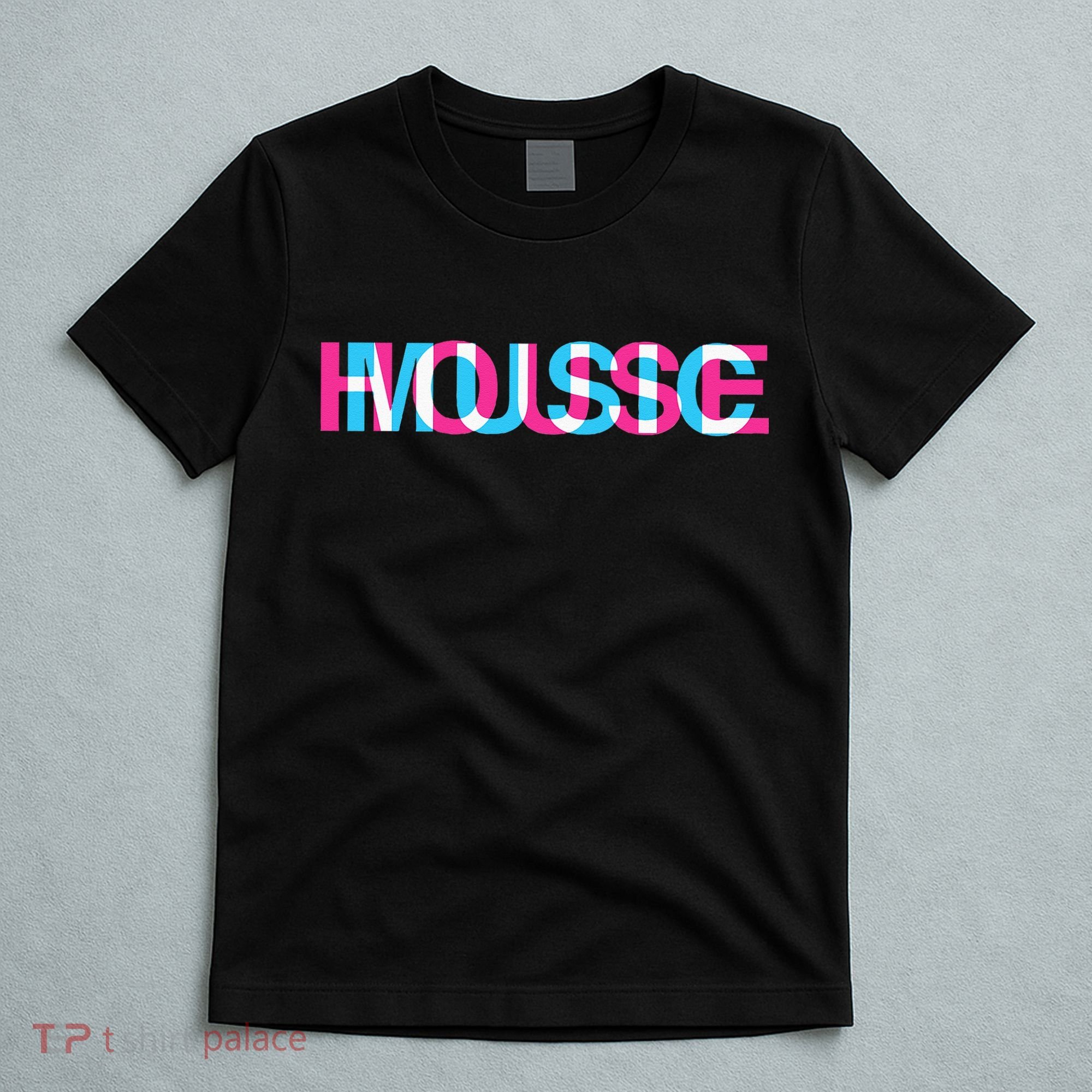House Music Glitch Optical Illusion EDM Rave DJ T-Shirt