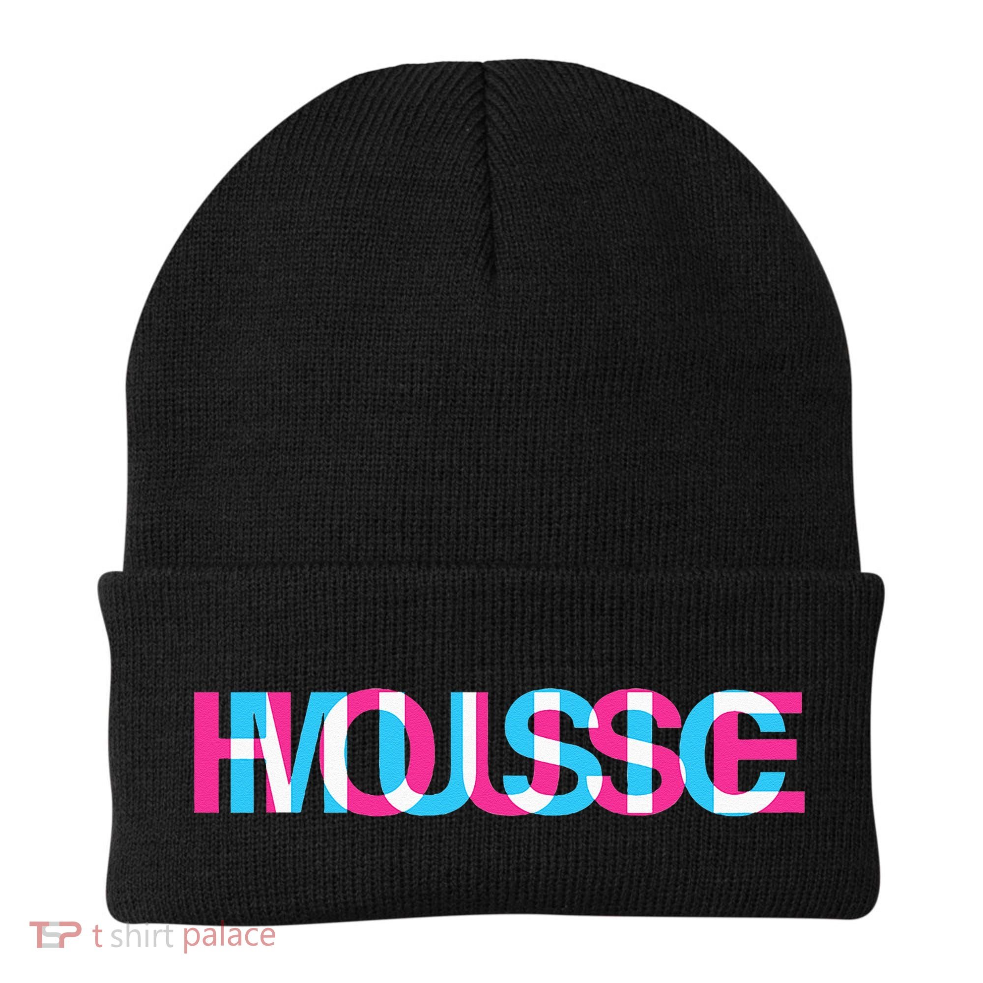 House Music Glitch Optical Illusion EDM Rave DJ Beanie