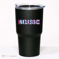 House Music Glitch Optical Illusion EDM Rave DJ Tumbler thumb 0