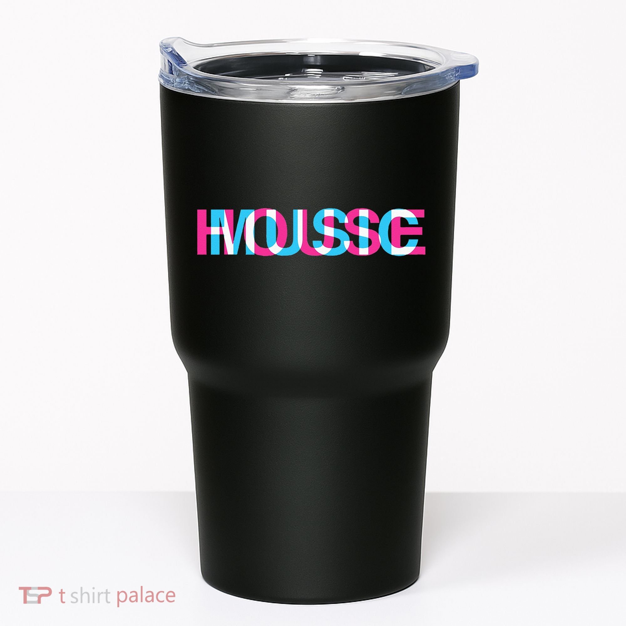 House Music Glitch Optical Illusion EDM Rave DJ Tumbler