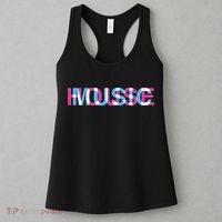 House Music Glitch Optical Illusion EDM Rave DJ Women's Tank Top thumb 3