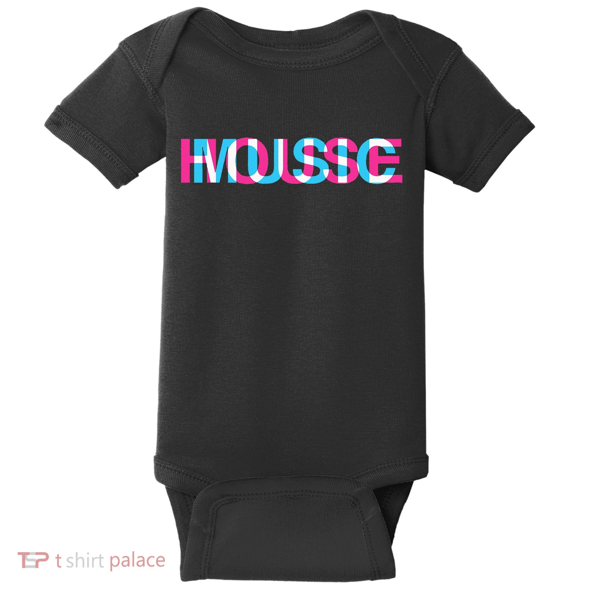 House Music Glitch Optical Illusion EDM Rave DJ Baby Bodysuit