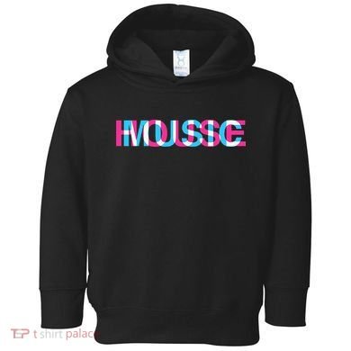 House Music Glitch Optical Illusion EDM Rave DJ Toddler Hoodie