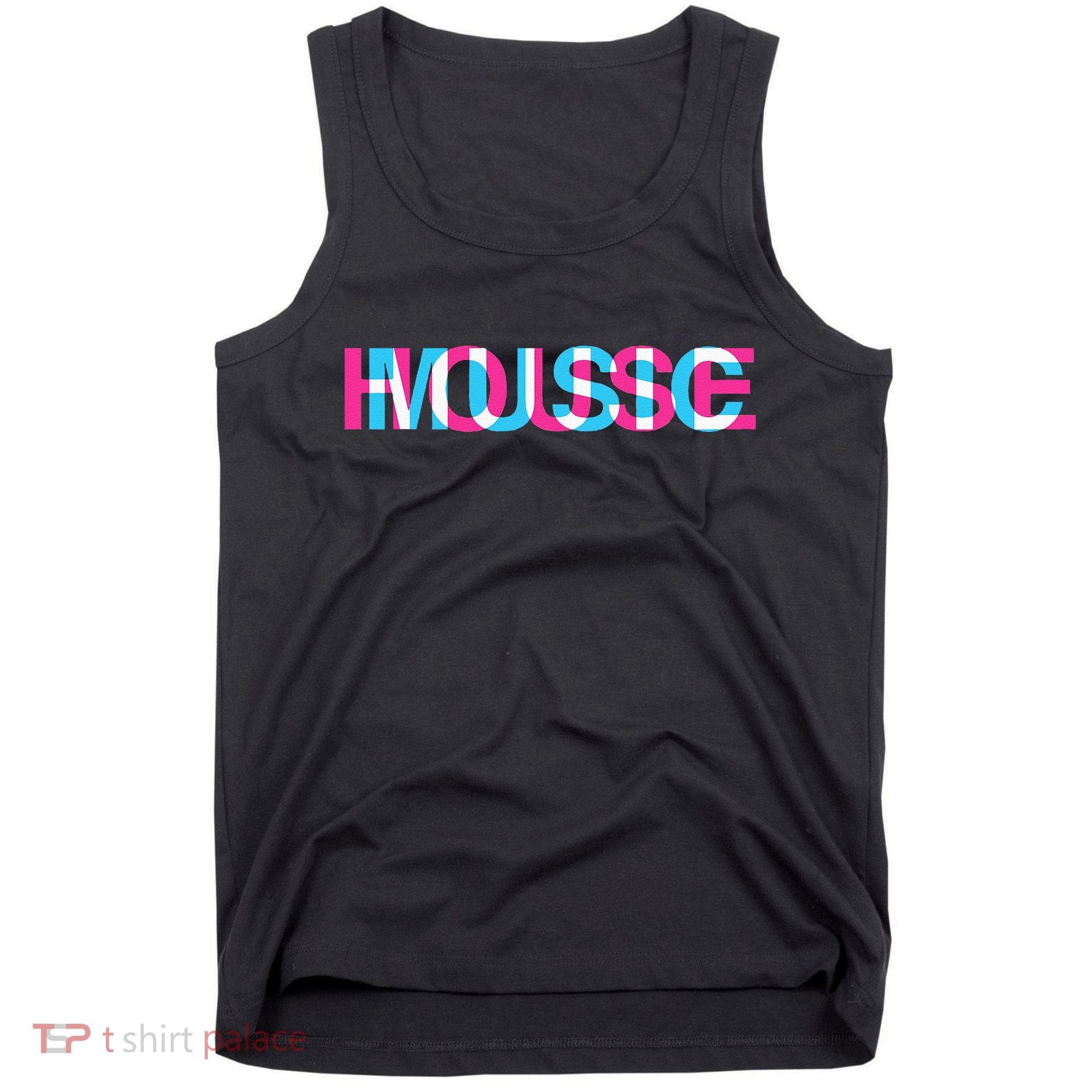 House Music Glitch Optical Illusion EDM Rave DJ Tank Top