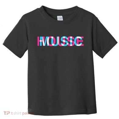 House Music Glitch Optical Illusion EDM Rave DJ Toddler T-Shirt