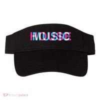 House Music Glitch Optical Illusion EDM Rave DJ Visor thumb 0