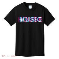House Music Glitch Optical Illusion EDM Rave DJ Kids T-Shirt thumb 0