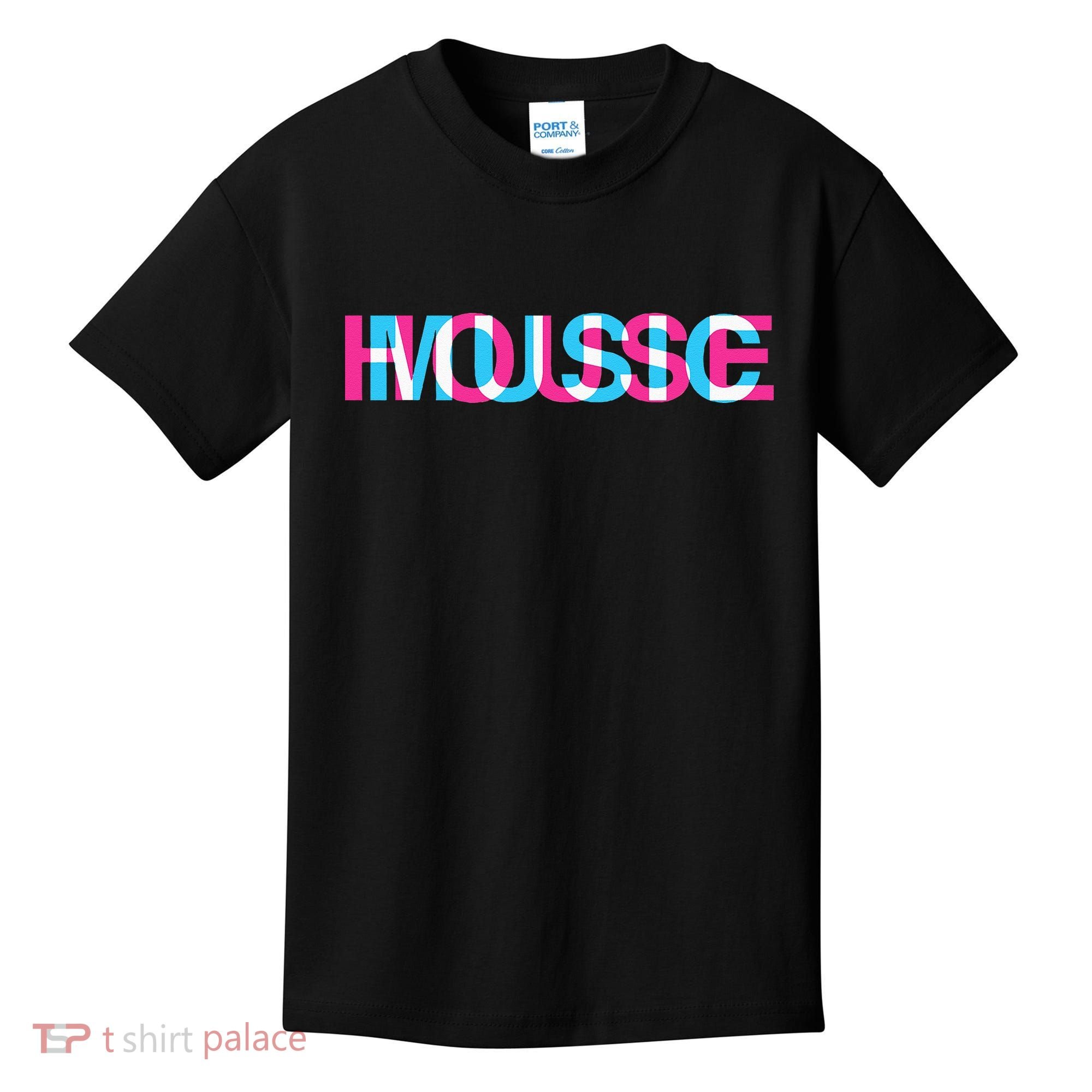 House Music Glitch Optical Illusion EDM Rave DJ Kids T-Shirt