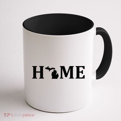 Home Michigan Great Lake State MI Est 1837 Home Coffee Mug back