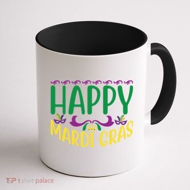 Happy Mardi Gras Coffee Mug back