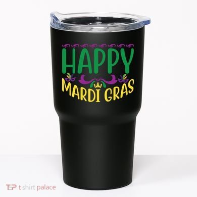 Happy Mardi Gras Tumbler
