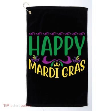 Happy Mardi Gras Golf Towel
