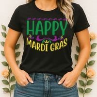 Happy Mardi Gras Women's T-Shirt thumb 2