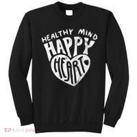 Healthy Mind Happy Heart Mental Health Sweatshirt thumb 0