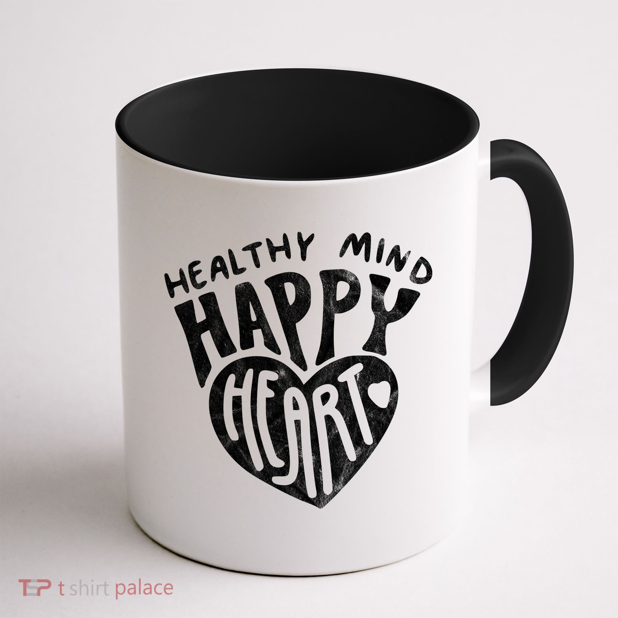 Healthy Mind Happy Heart Mental Health Coffee Mug