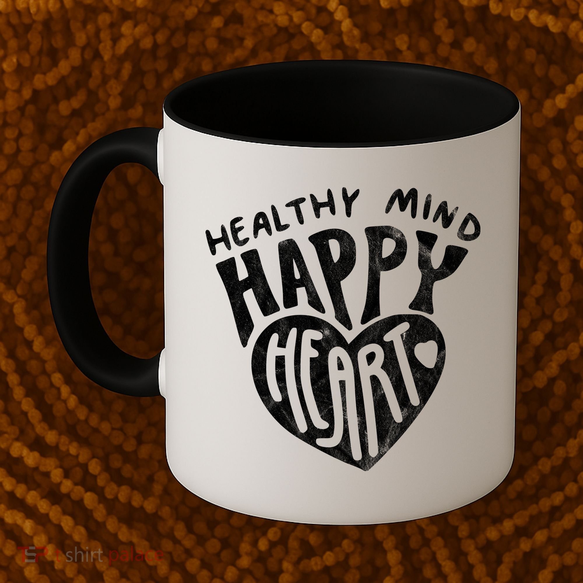 Healthy Mind Happy Heart Mental Health Coffee Mug