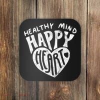 Healthy Mind Happy Heart Mental Health Coaster thumb 0