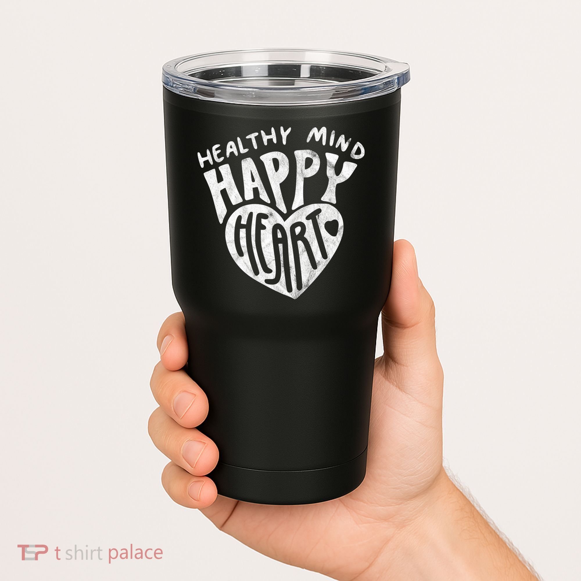 Healthy Mind Happy Heart Mental Health Tumbler