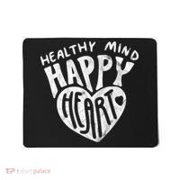 Healthy Mind Happy Heart Mental Health Mousepad thumb 0