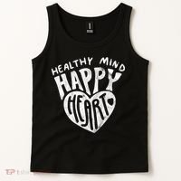 Healthy Mind Happy Heart Mental Health Tank Top thumb 2