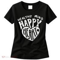 Healthy Mind Happy Heart Mental Health Women's T-Shirt thumb 0