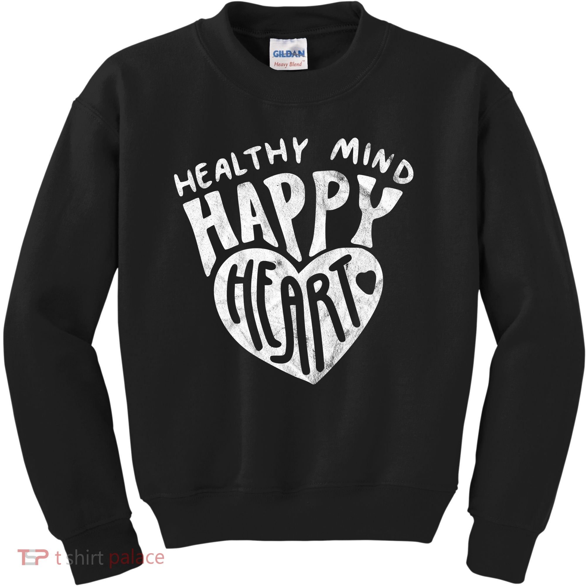 Healthy Mind Happy Heart Mental Health Kids Sweatshirt
