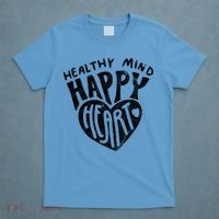 Healthy Mind Happy Heart Mental Health T-Shirt thumb 4