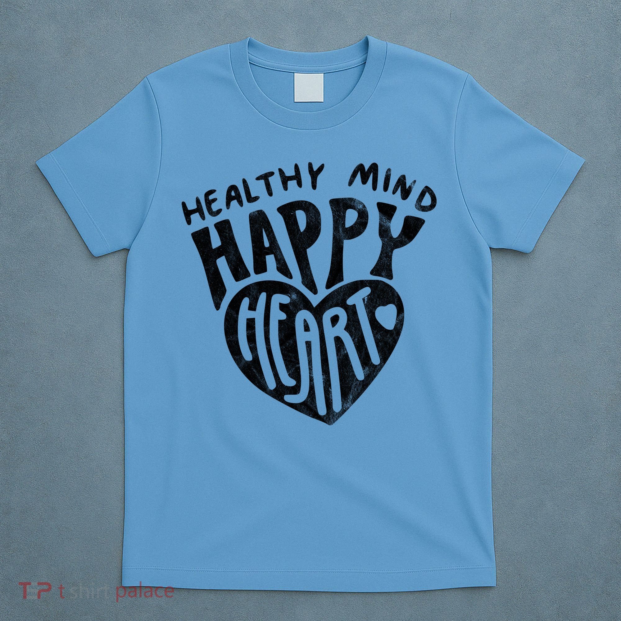 Healthy Mind Happy Heart Mental Health T-Shirt