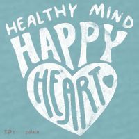 Healthy Mind Happy Heart Mental Health Sueded Cloud Jersey T-Shirt thumb 2