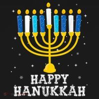 Hanukkah Menorah Happy Hanukkah Backpack thumb 2