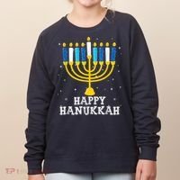 Hanukkah Menorah Happy Hanukkah Women's Sweatshirt thumb 0