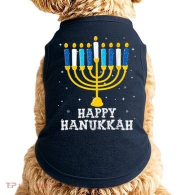 Hanukkah Menorah Happy Hanukkah Doggie Tank