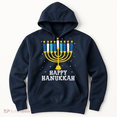 Hanukkah Menorah Happy Hanukkah Hoodie