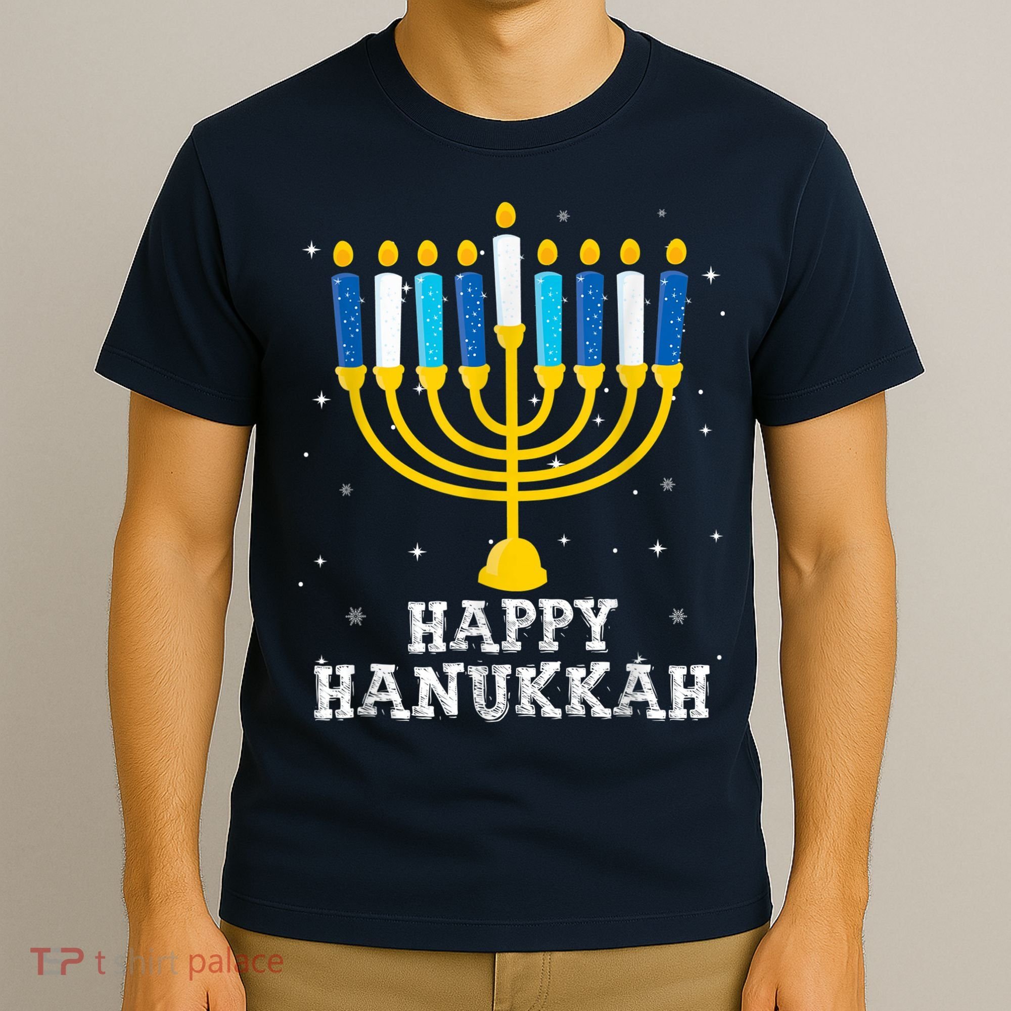 Hanukkah Menorah Happy Hanukkah T-Shirt