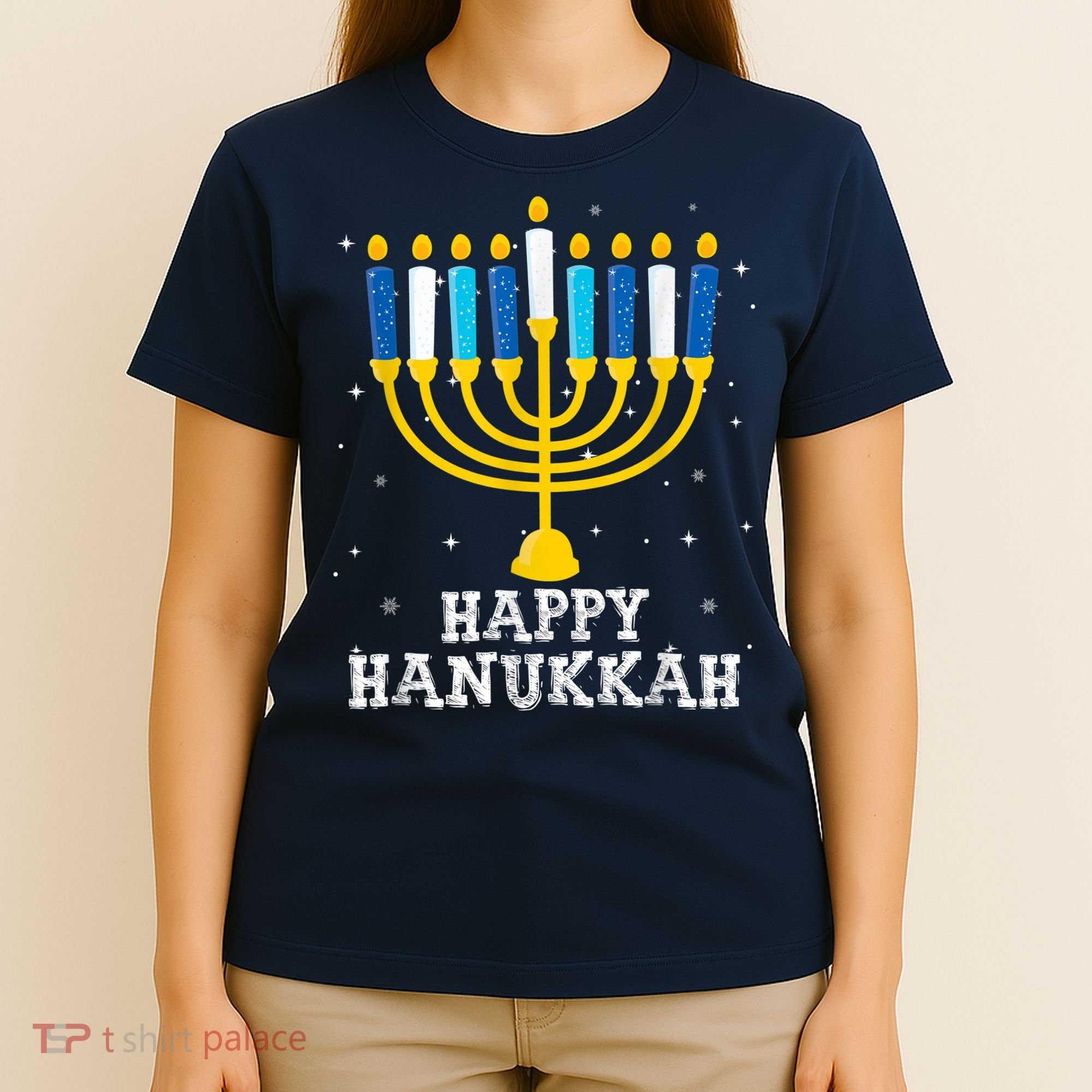 Hanukkah Menorah Happy Hanukkah T-Shirt