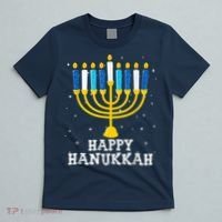 Hanukkah Menorah Happy Hanukkah T-Shirt thumb 5