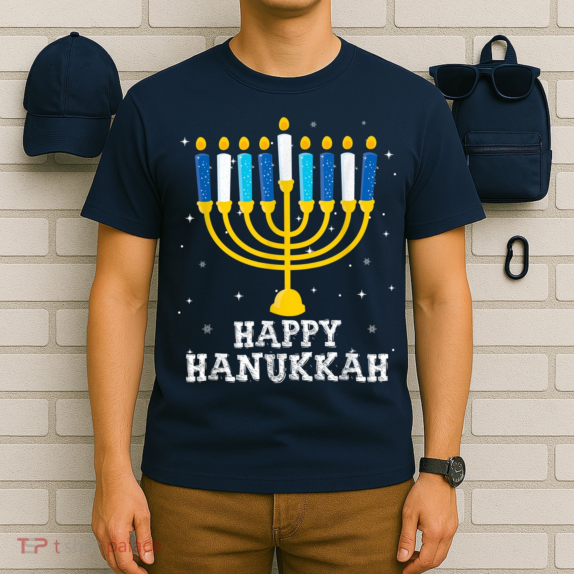 Hanukkah Menorah Happy Hanukkah T-Shirt