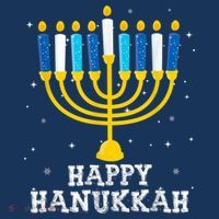 Hanukkah Menorah Happy Hanukkah Coaster thumb 2