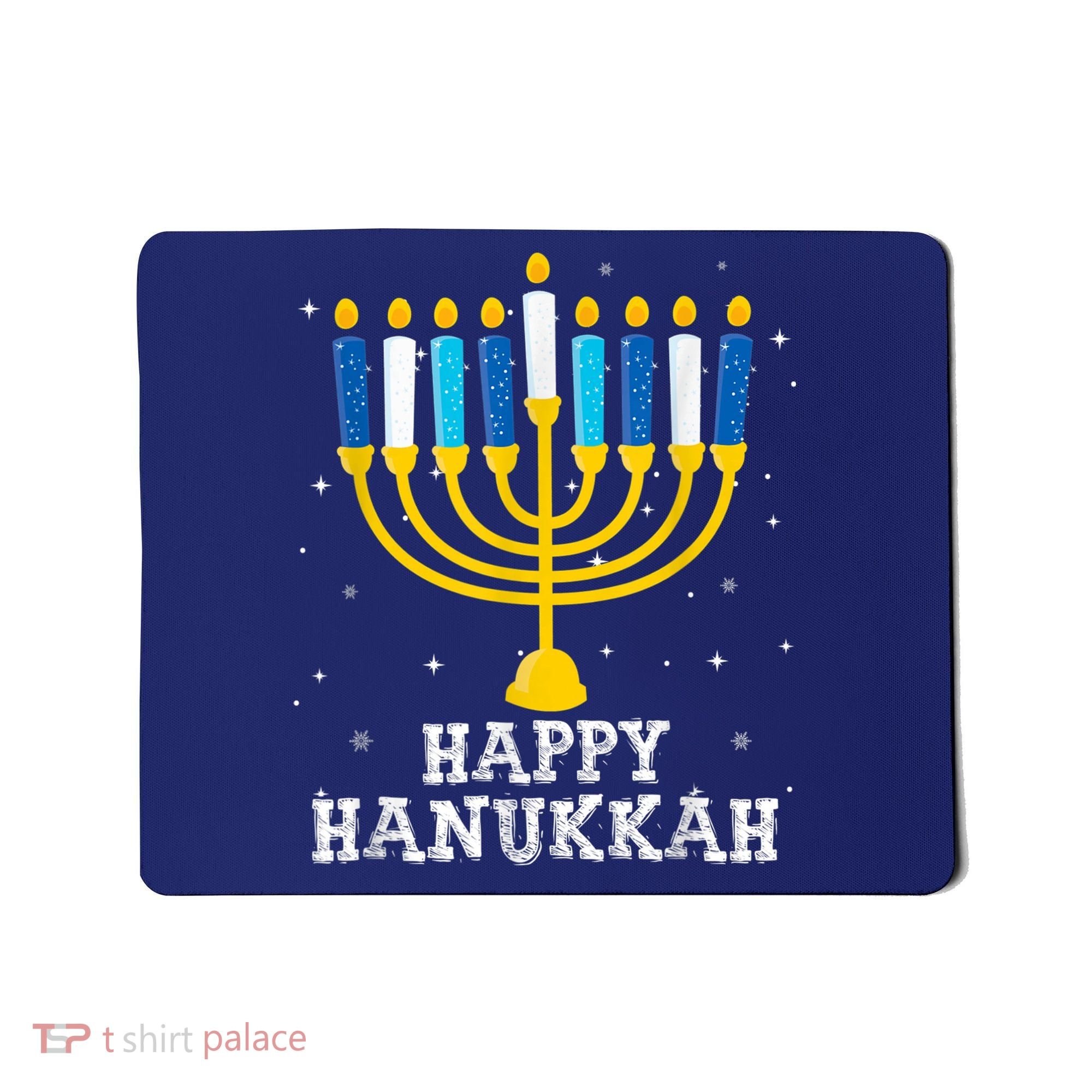Hanukkah Menorah Happy Hanukkah Mousepad