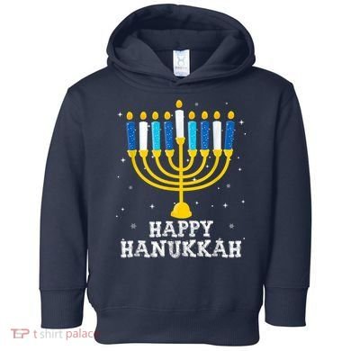 Hanukkah Menorah Happy Hanukkah Toddler Hoodie