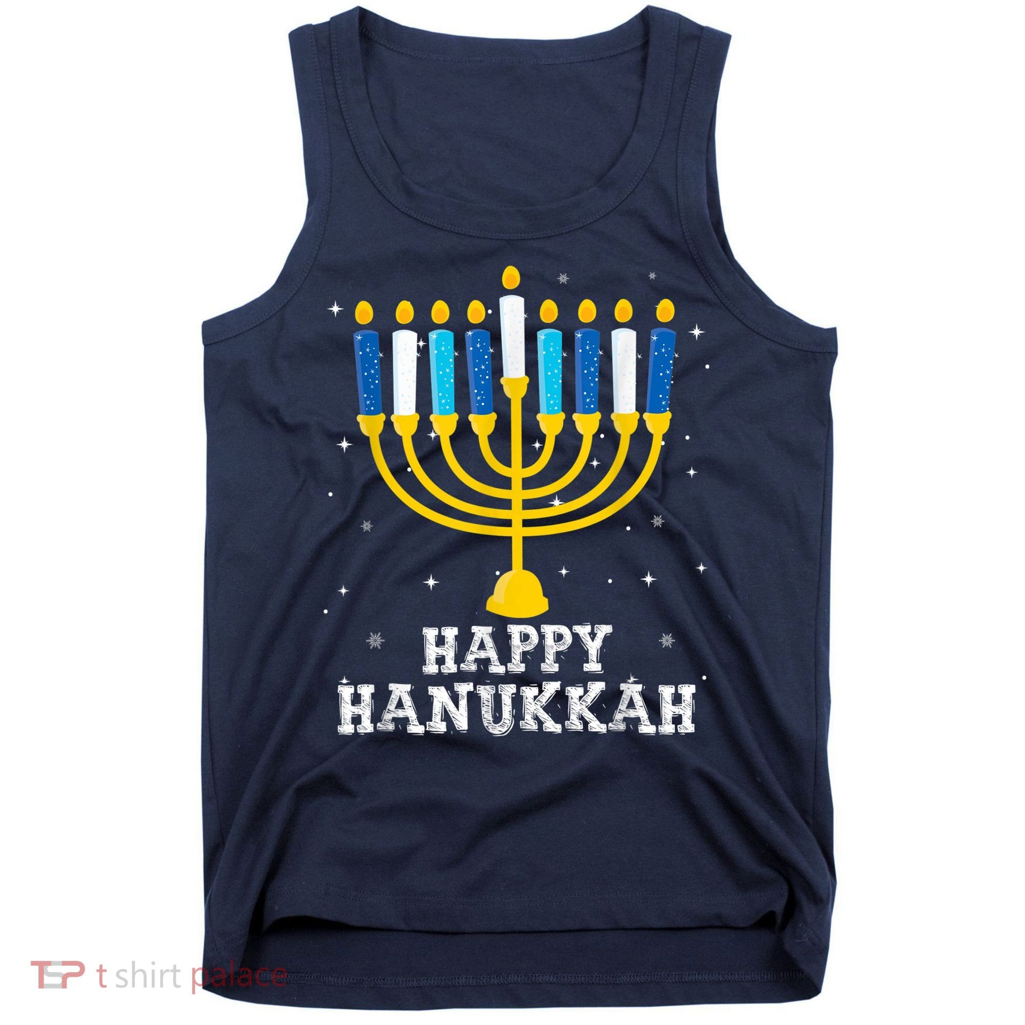 Hanukkah Menorah Happy Hanukkah Tank Top