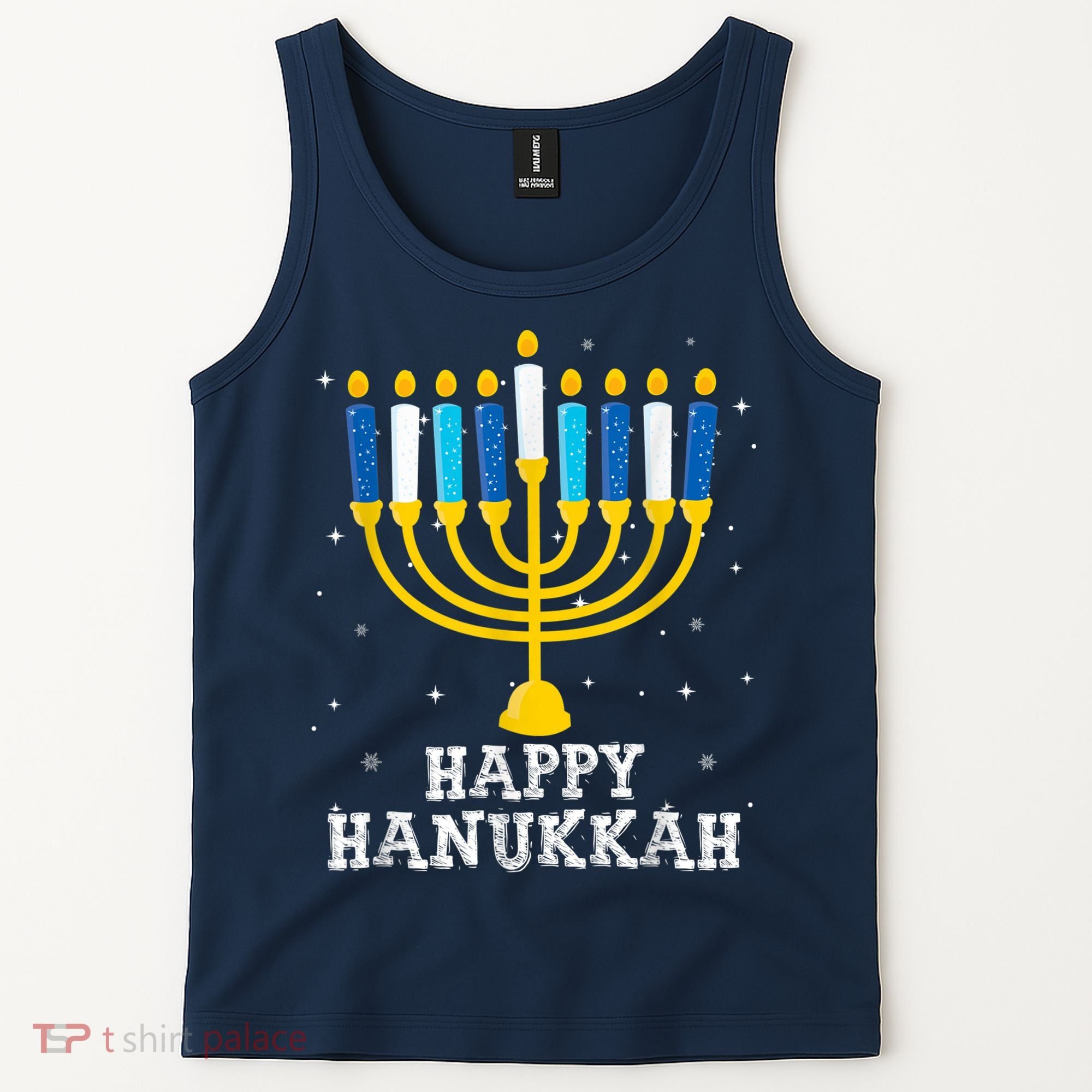 Hanukkah Menorah Happy Hanukkah Tank Top