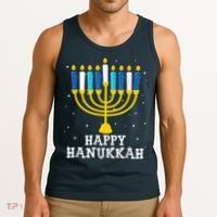 Hanukkah Menorah Happy Hanukkah Tank Top thumb 3